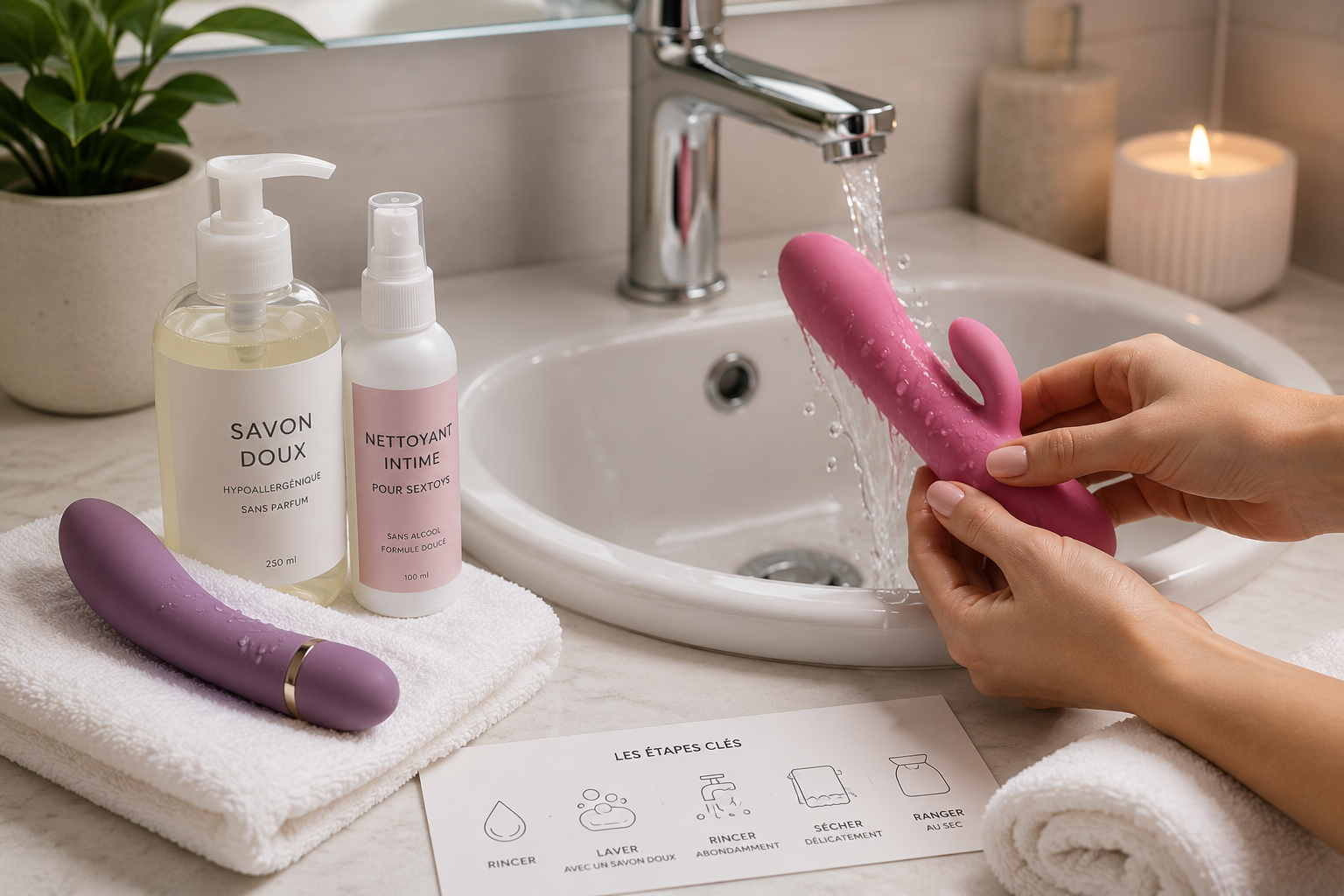 Les meilleures méthodes pour nettoyer un sextoy en toute sécurité