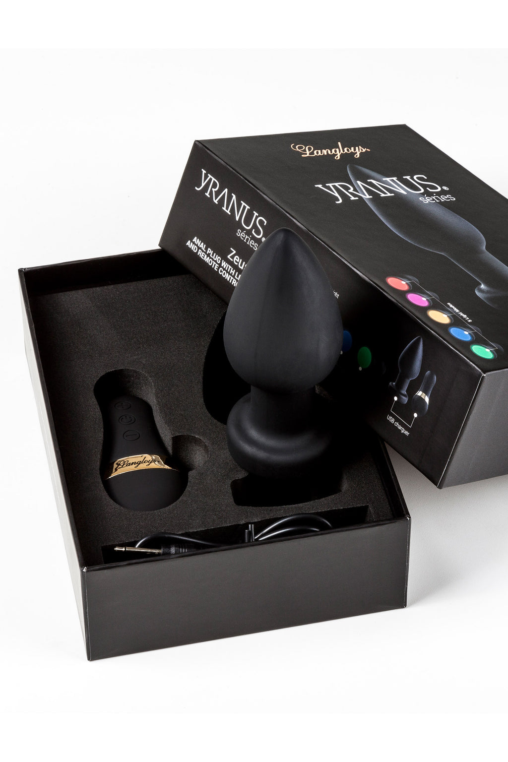 Plug anal lumière led et télécommande