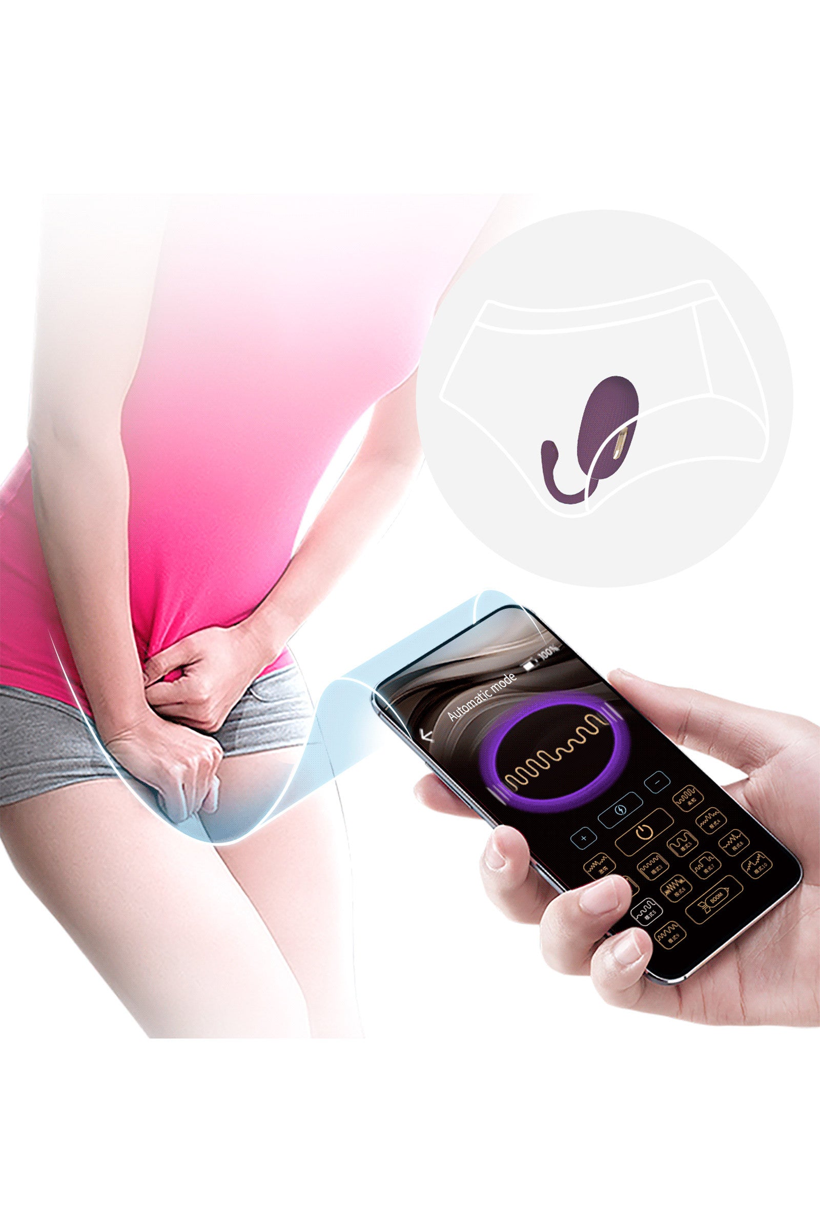 Doreen, oeuf vibrant connecté avec électro stimulation