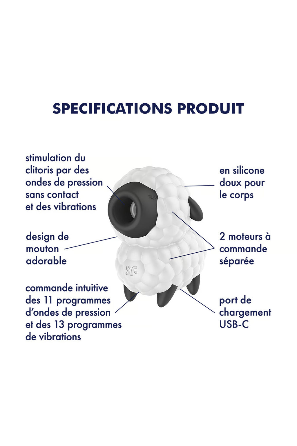 Satisfyer dreamy sheep blanc