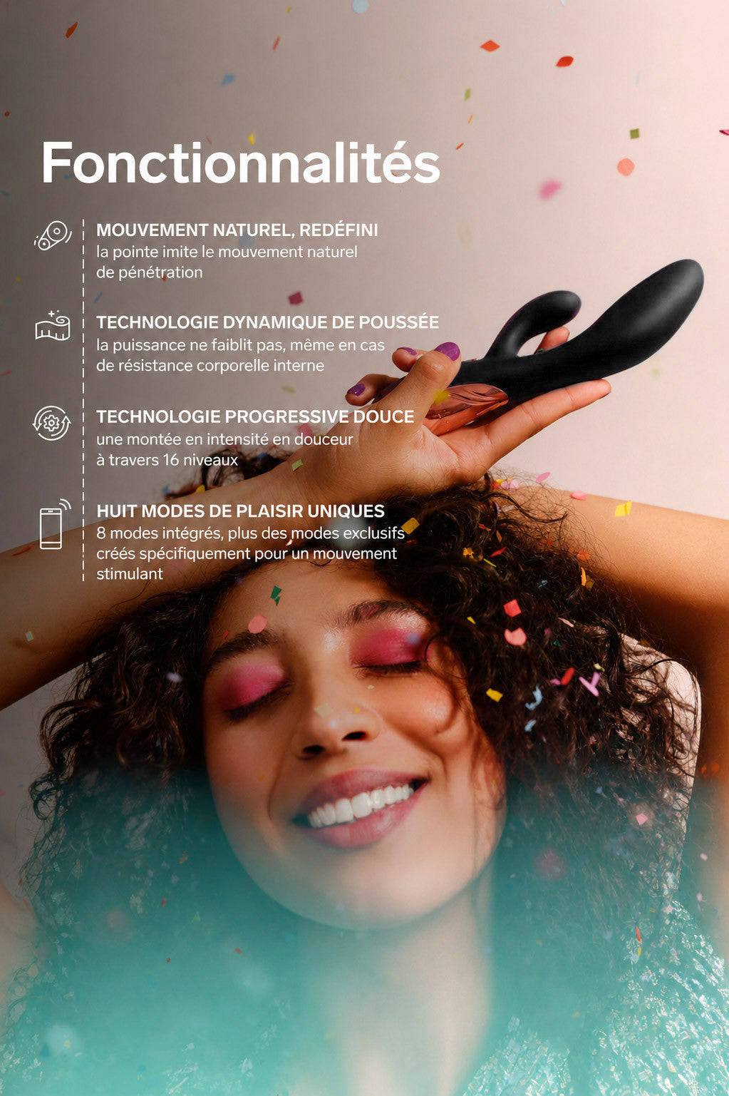 Vibromasseur rabbit va-et-vient Premium
