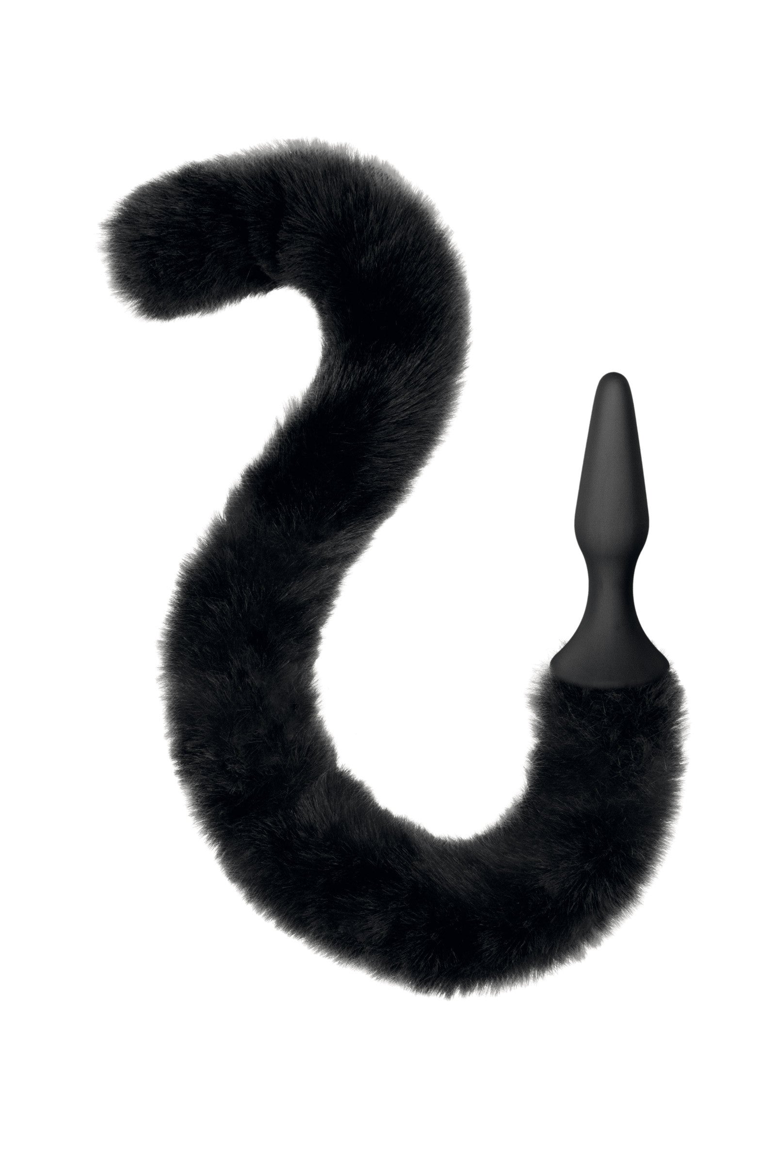 Plug anal silicone queue de chat noir