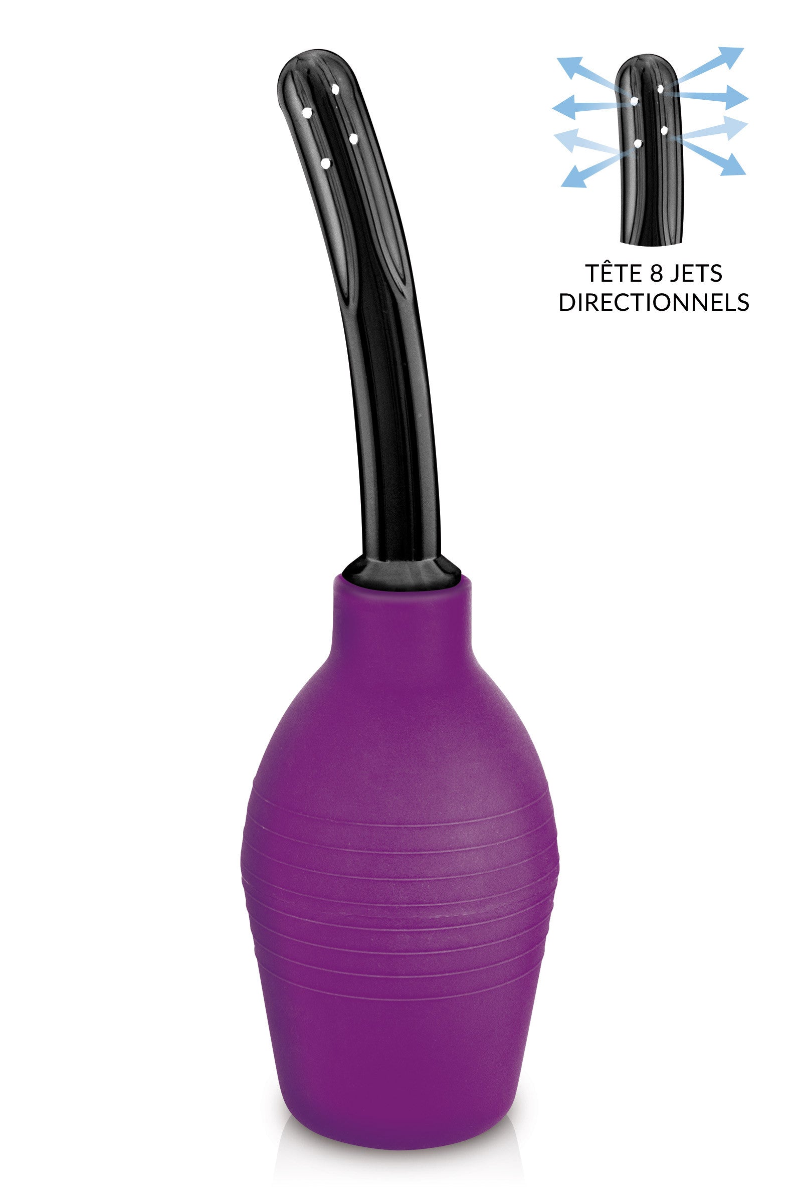 Poire à lavement P2 multi jets 310ml violet