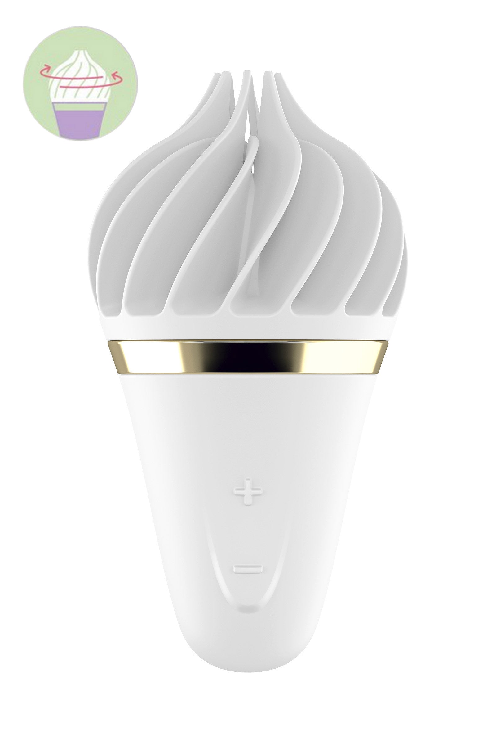 Sweet treat, stimulateur clitoridien par rotation blanc