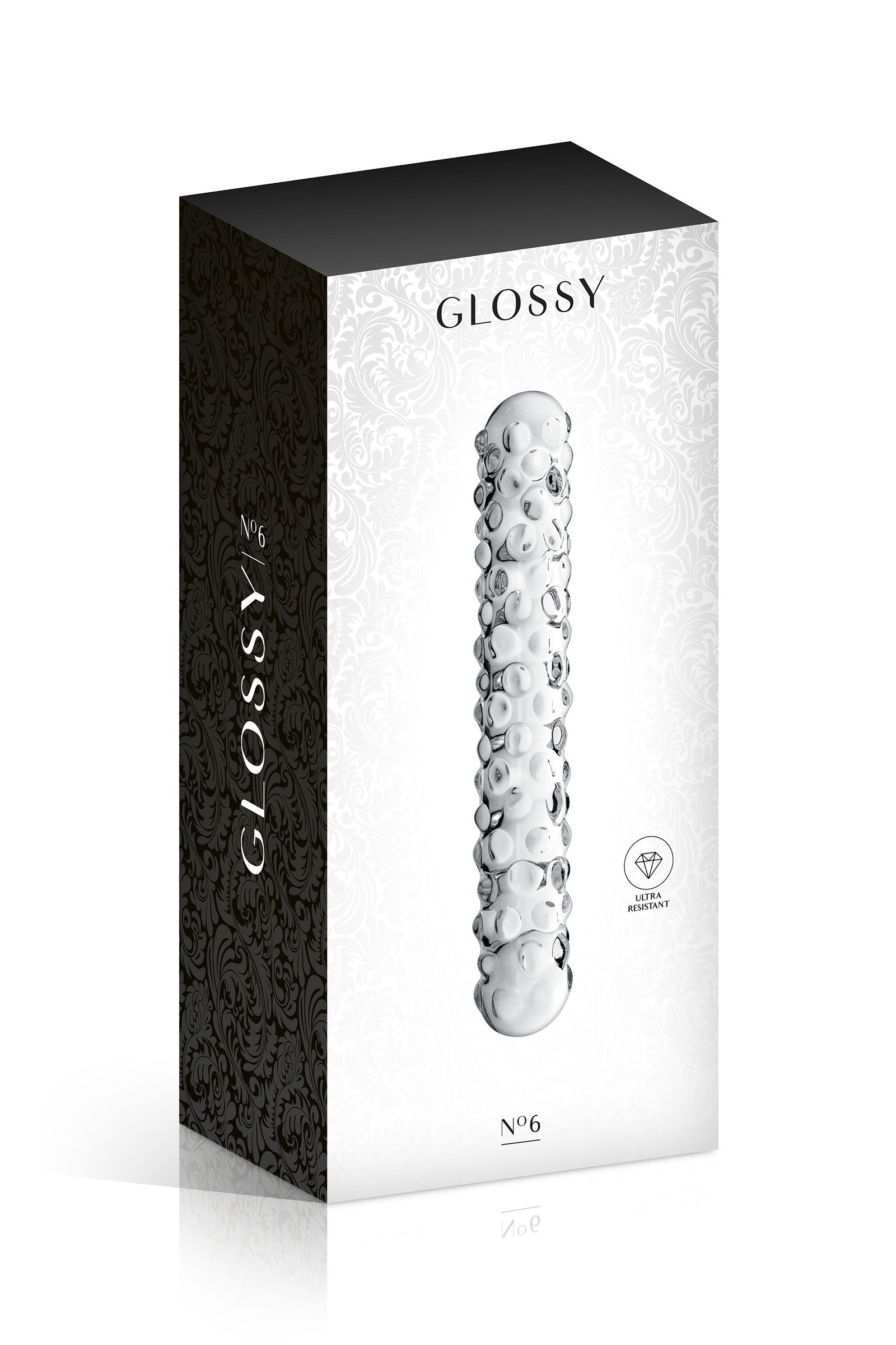 Glossy Toys, double dong en verre perlé