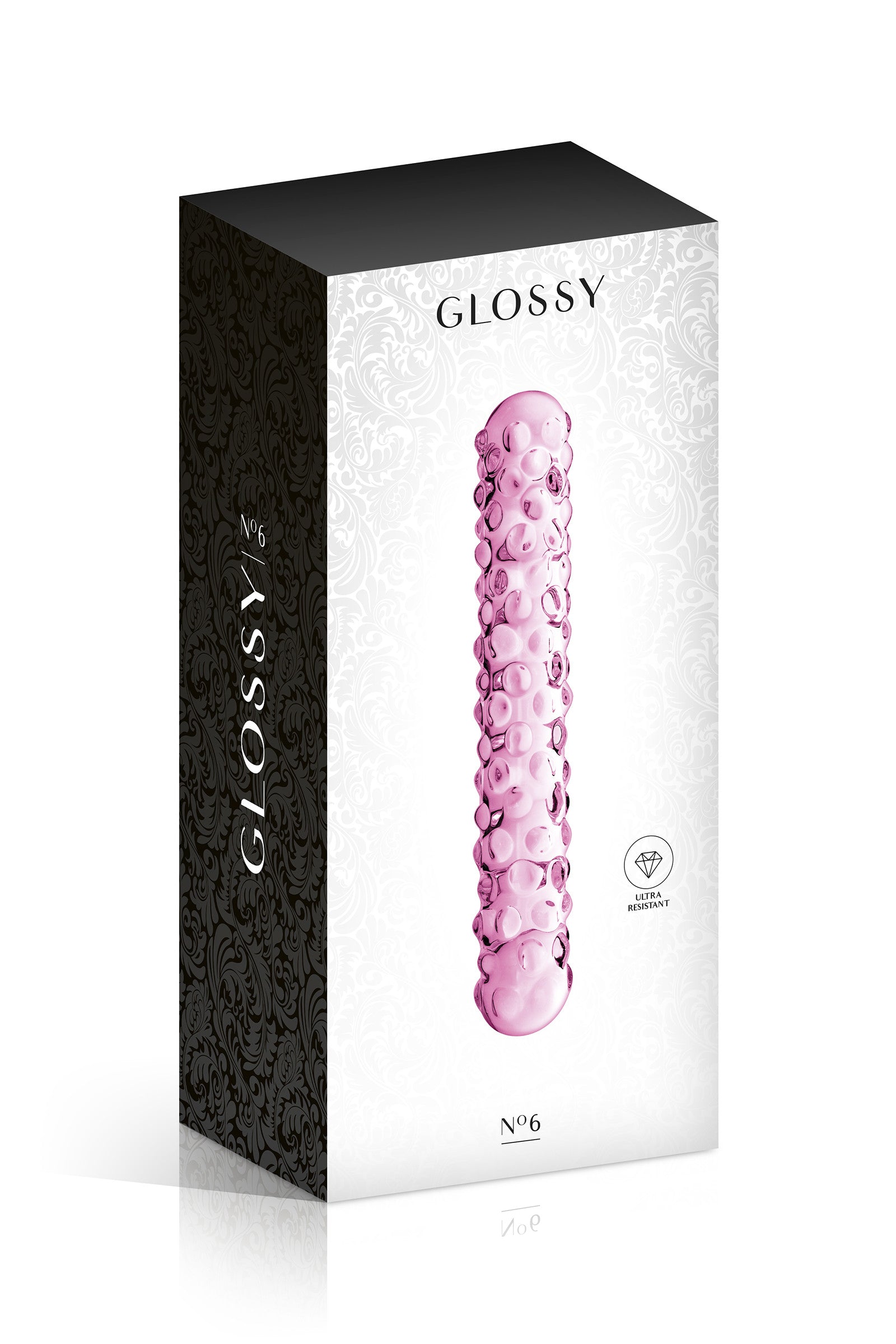 Glossy Toys, double dong en verre perlé