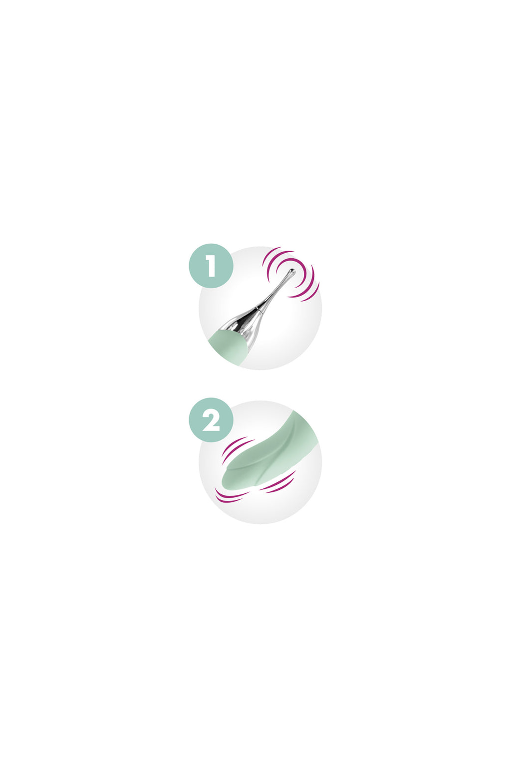 Vibromasseur et stimulateur de clitoris 2 en 1