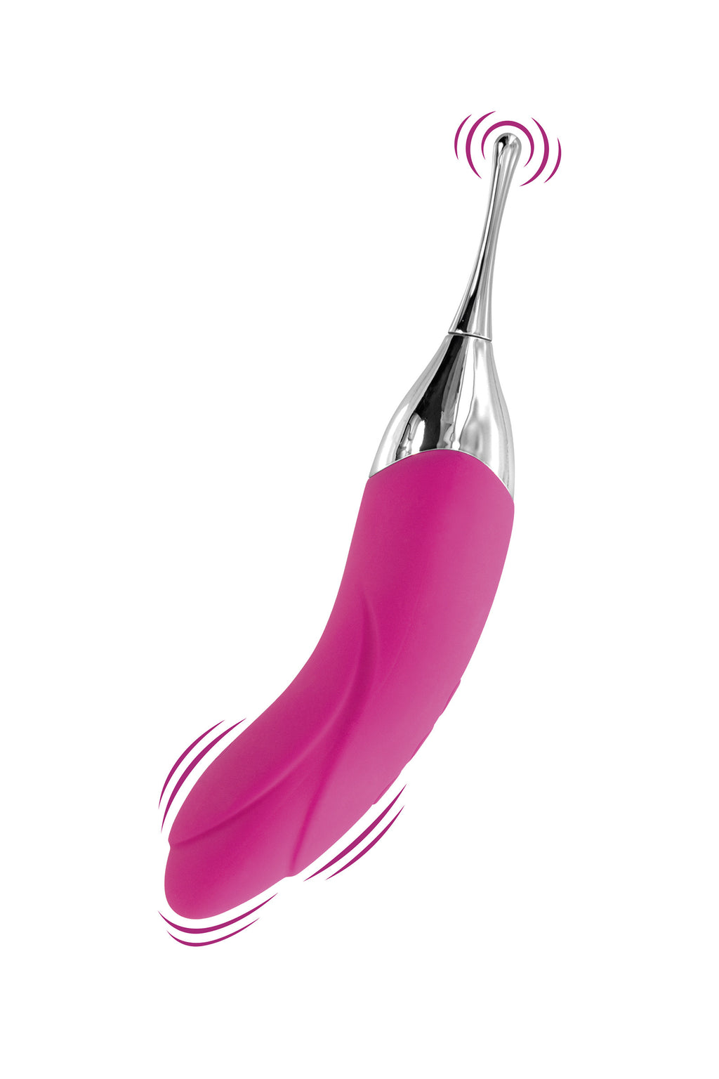 Vibromasseur et stimulateur de clitoris 2 en 1