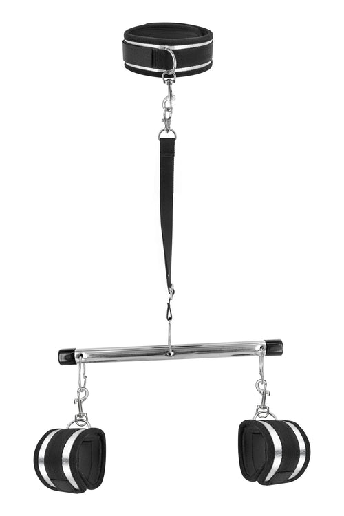 Barre de Soumission avec Menottes, Collier et Laisse