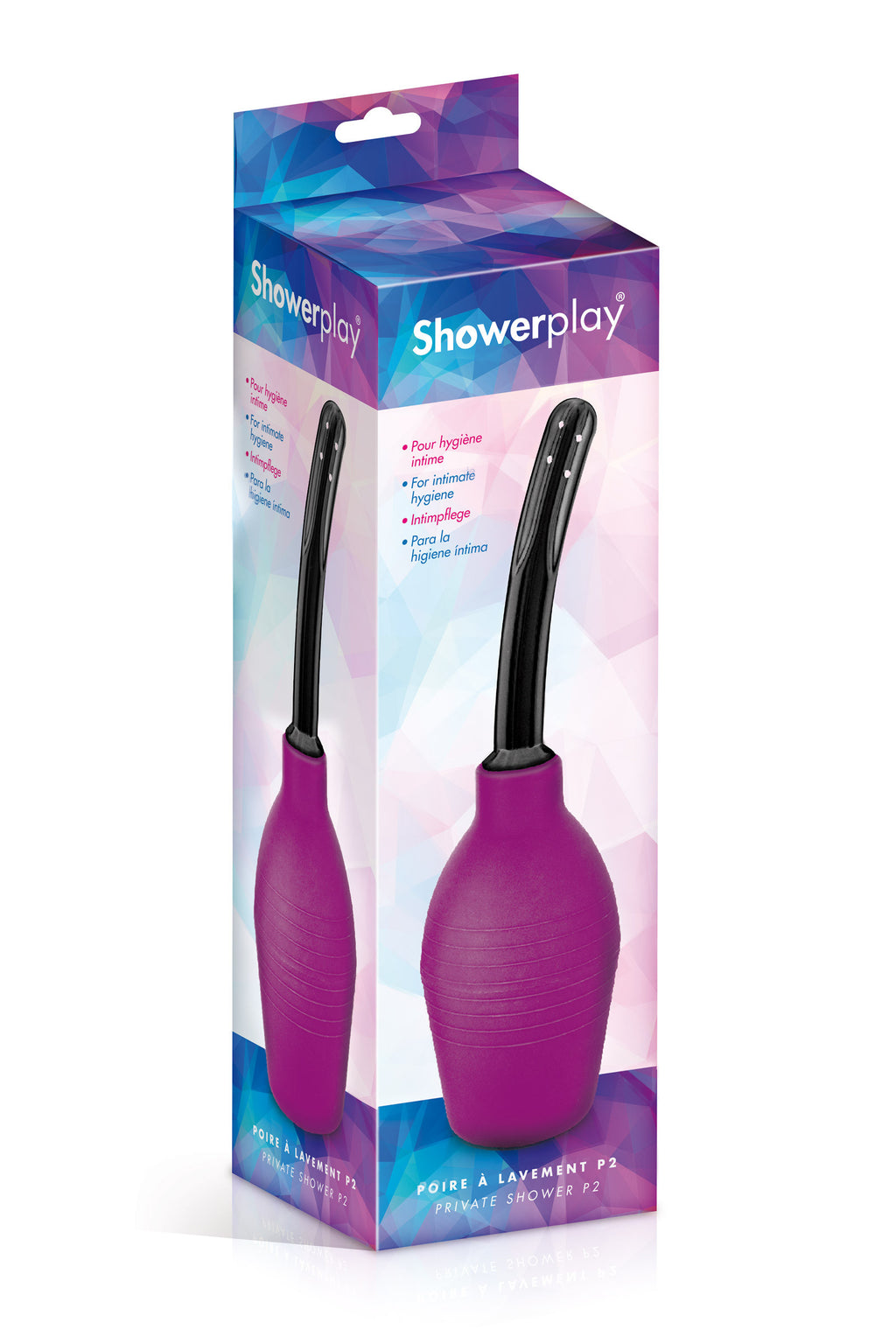 Poire à lavement P2 multi jets 310ml violet
