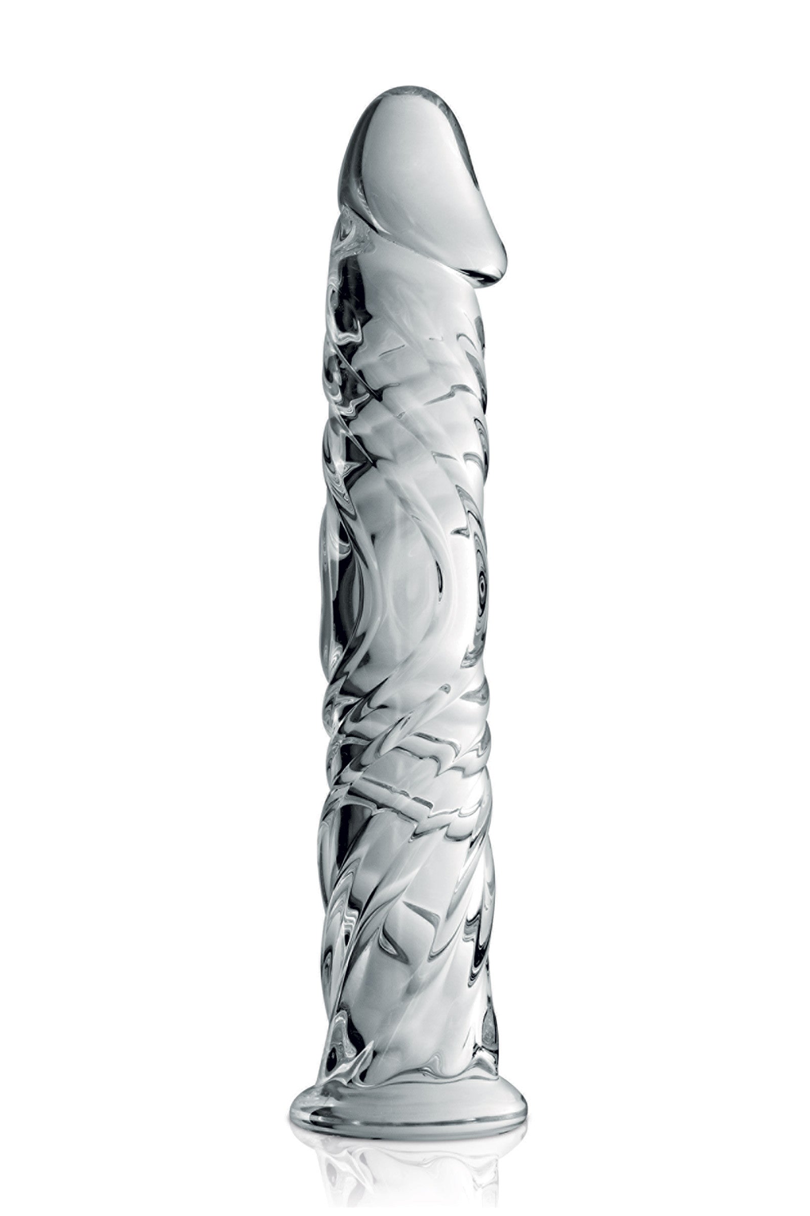 Glossy Toys Glass Dildo 4 Clear – Dildo en verre réaliste translucide incassable