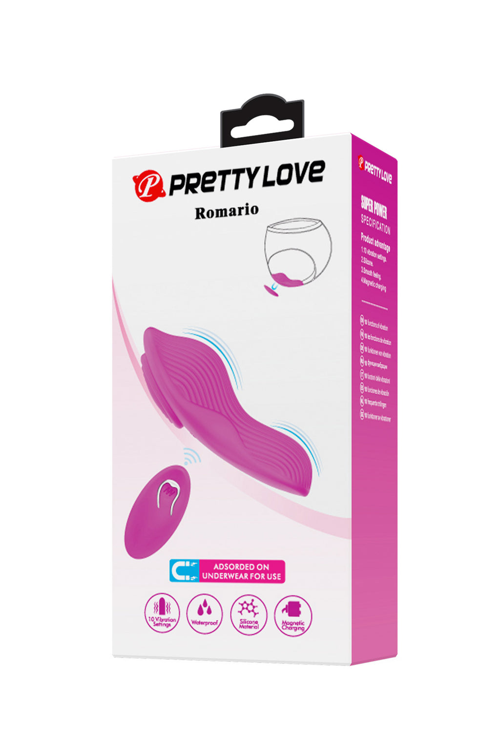 Culotte vibrante télécommandée Romario – Stimulation clitoridienne & Télécommande sans fil