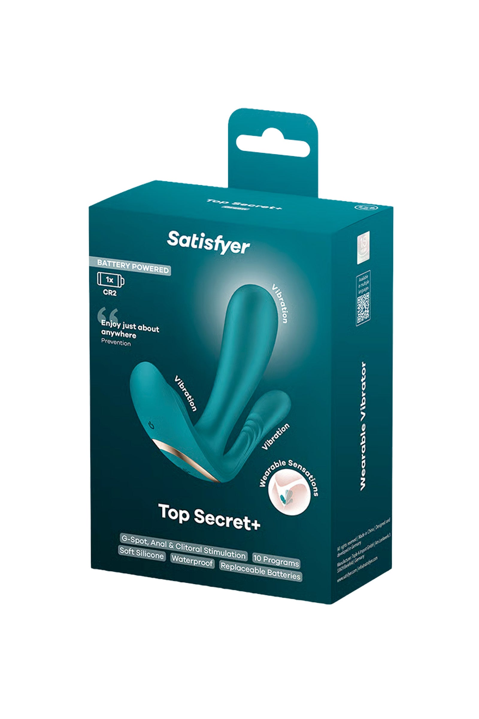 Satisfyer Top secret+, stimulateur culotte 3 en 1