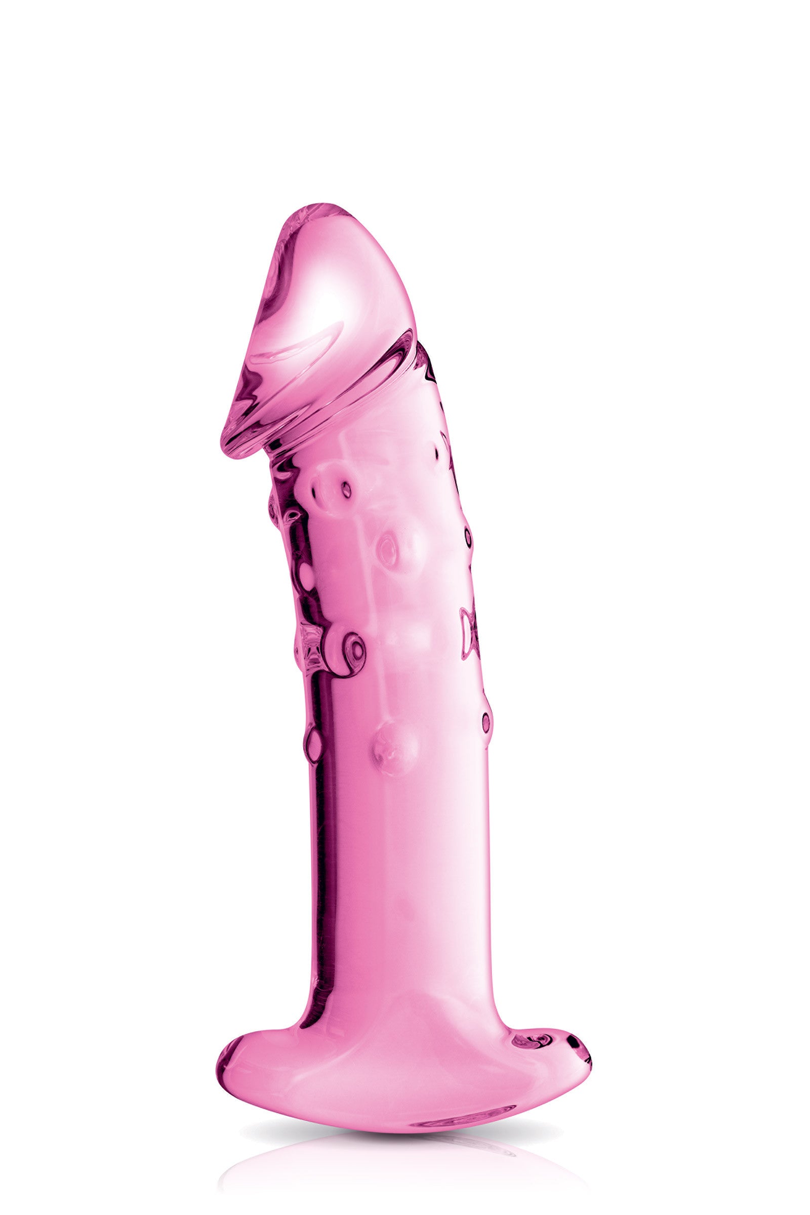Glossy Toys Glass Dildo 3 Clear – Dildo en verre avec stimulation du point G & picots doux