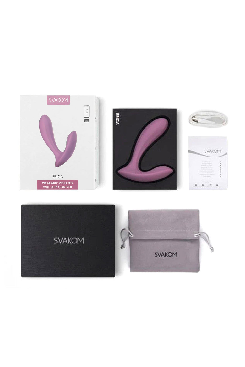 Vibromasseur de culotte connecté Erica – Triple stimulation & Application SVAKOM