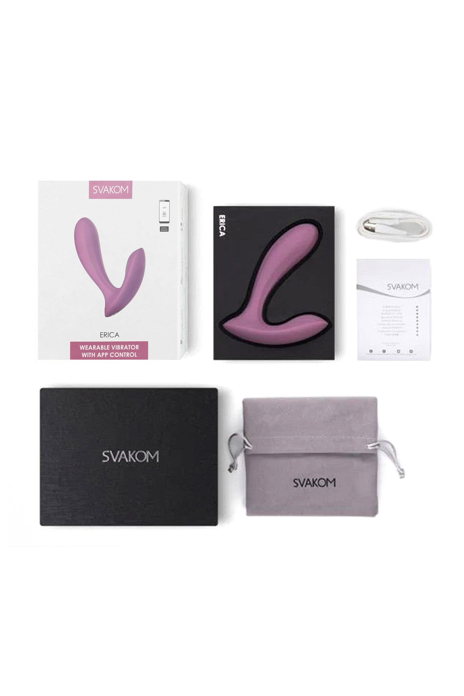 Vibromasseur de culotte connecté Erica – Triple stimulation & Application SVAKOM