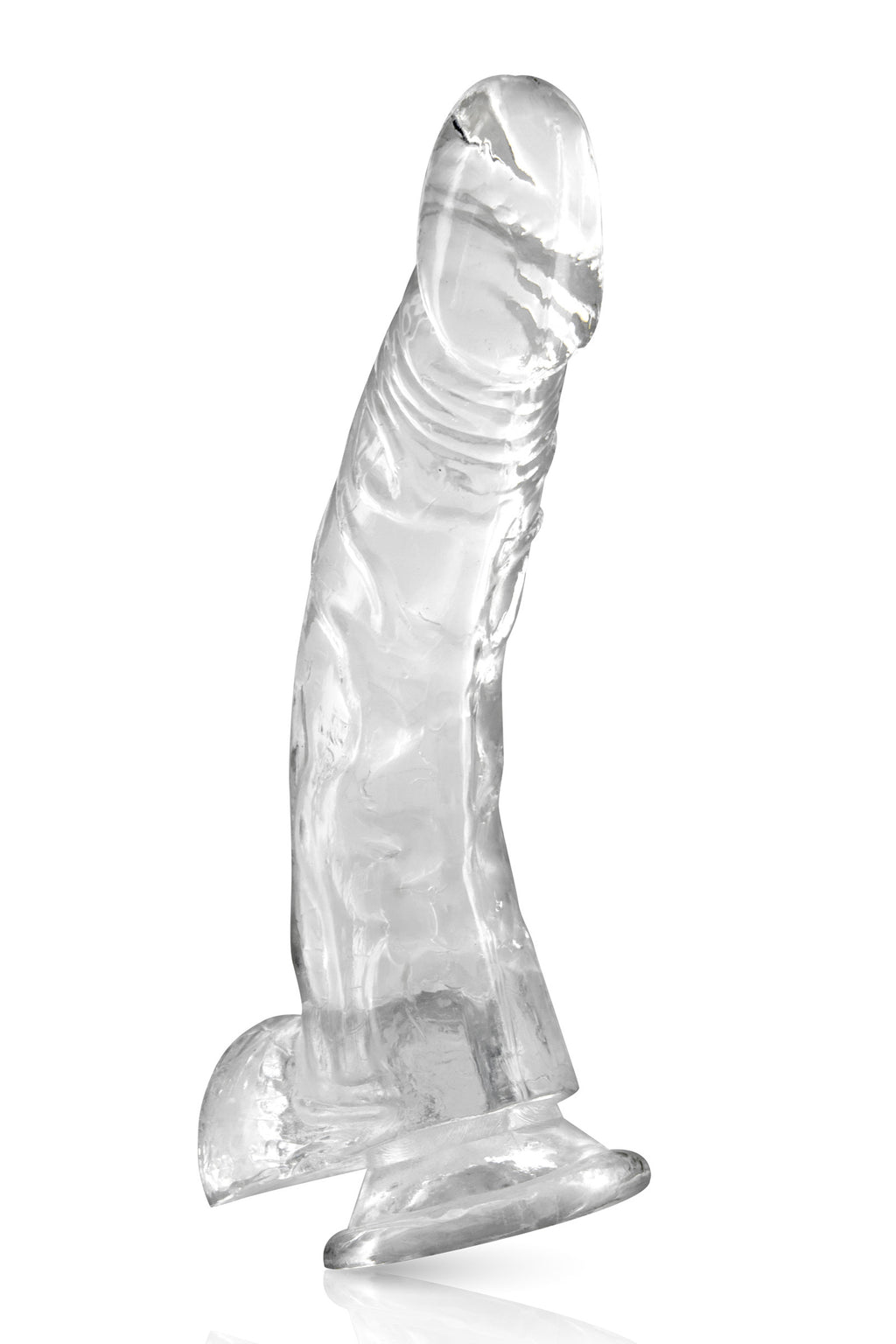Pure Jelly Crystal 22 cm – Gode réaliste translucide avec ventouse