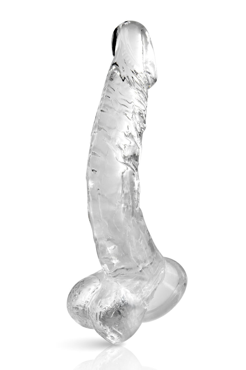 Pure Jelly Crystal 22 cm – Gode réaliste translucide avec ventouse