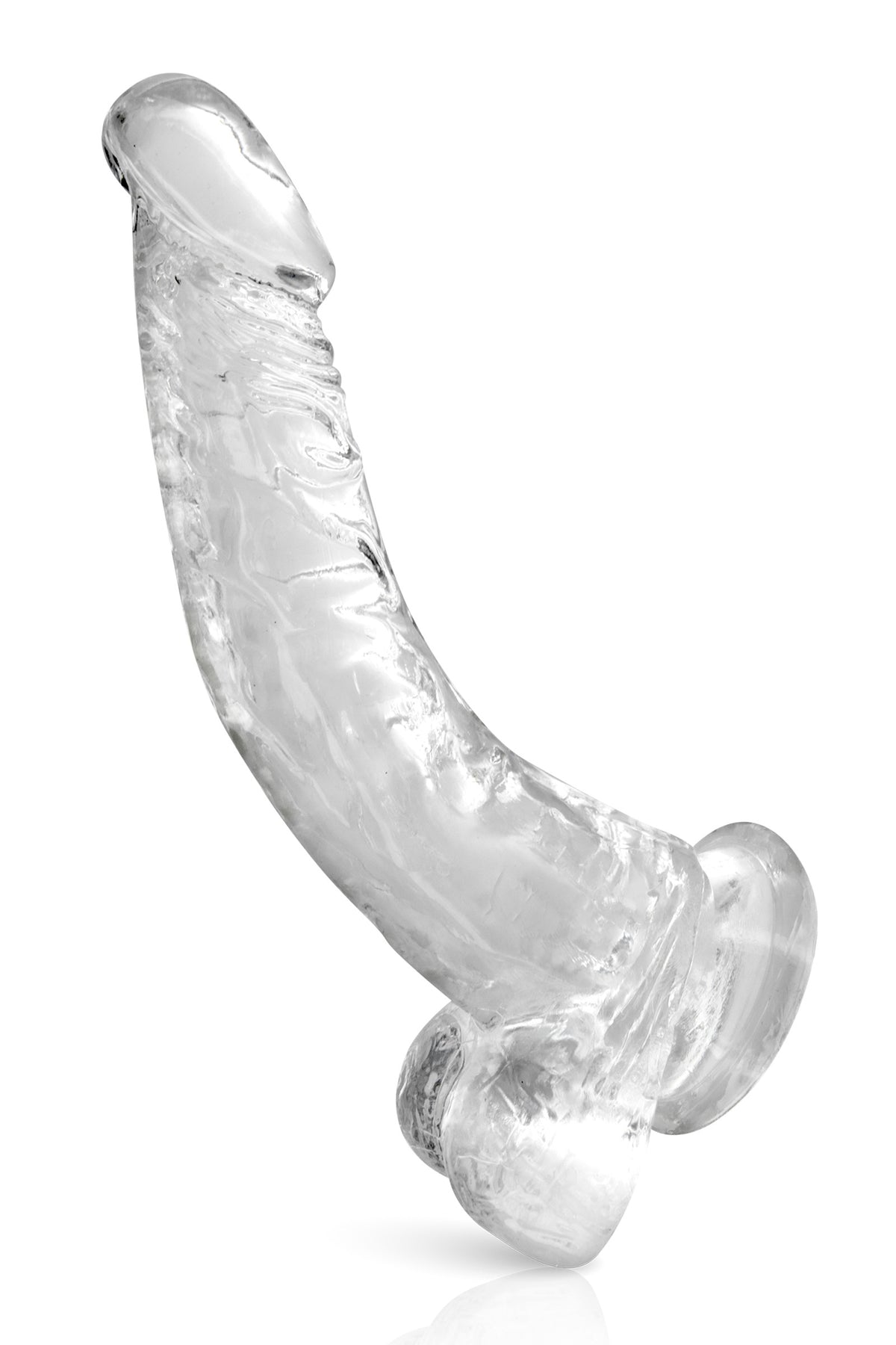 Pure Jelly Crystal 22 cm – Gode réaliste translucide avec ventouse