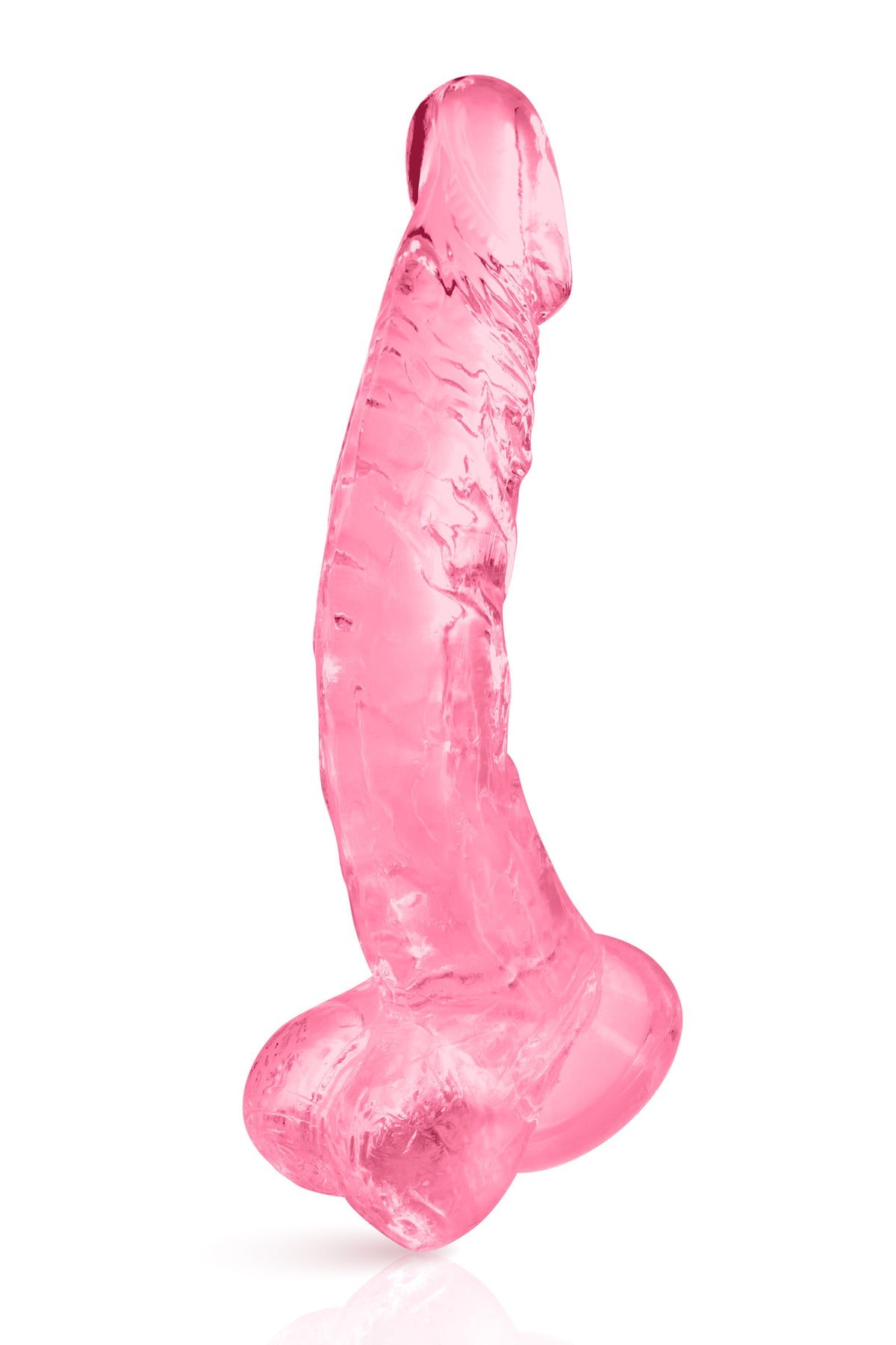 Pure Jelly Crystal 22 cm – Gode réaliste translucide avec ventouse