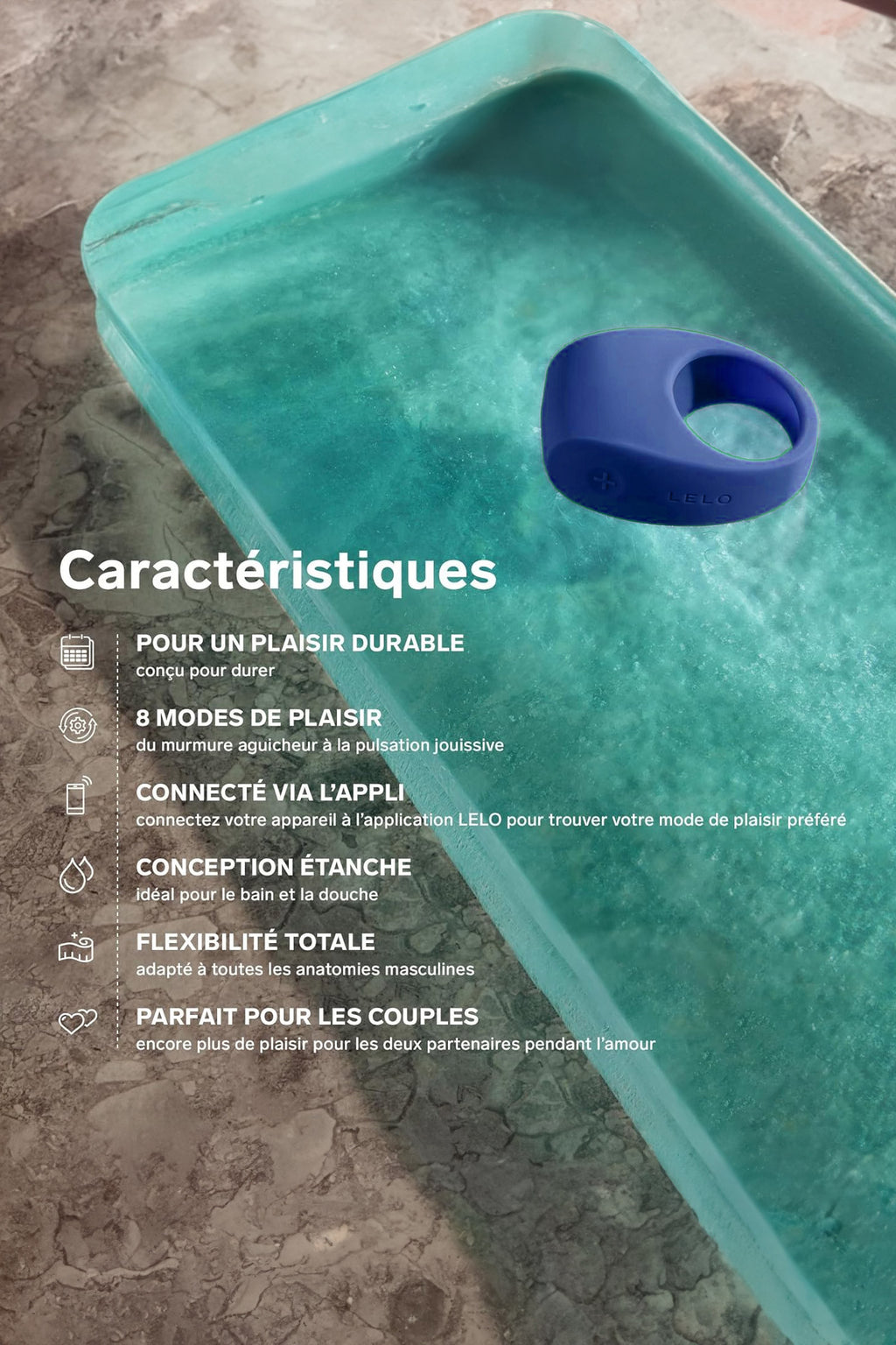 Lelo Tor 3, cockring vibrant connecté
