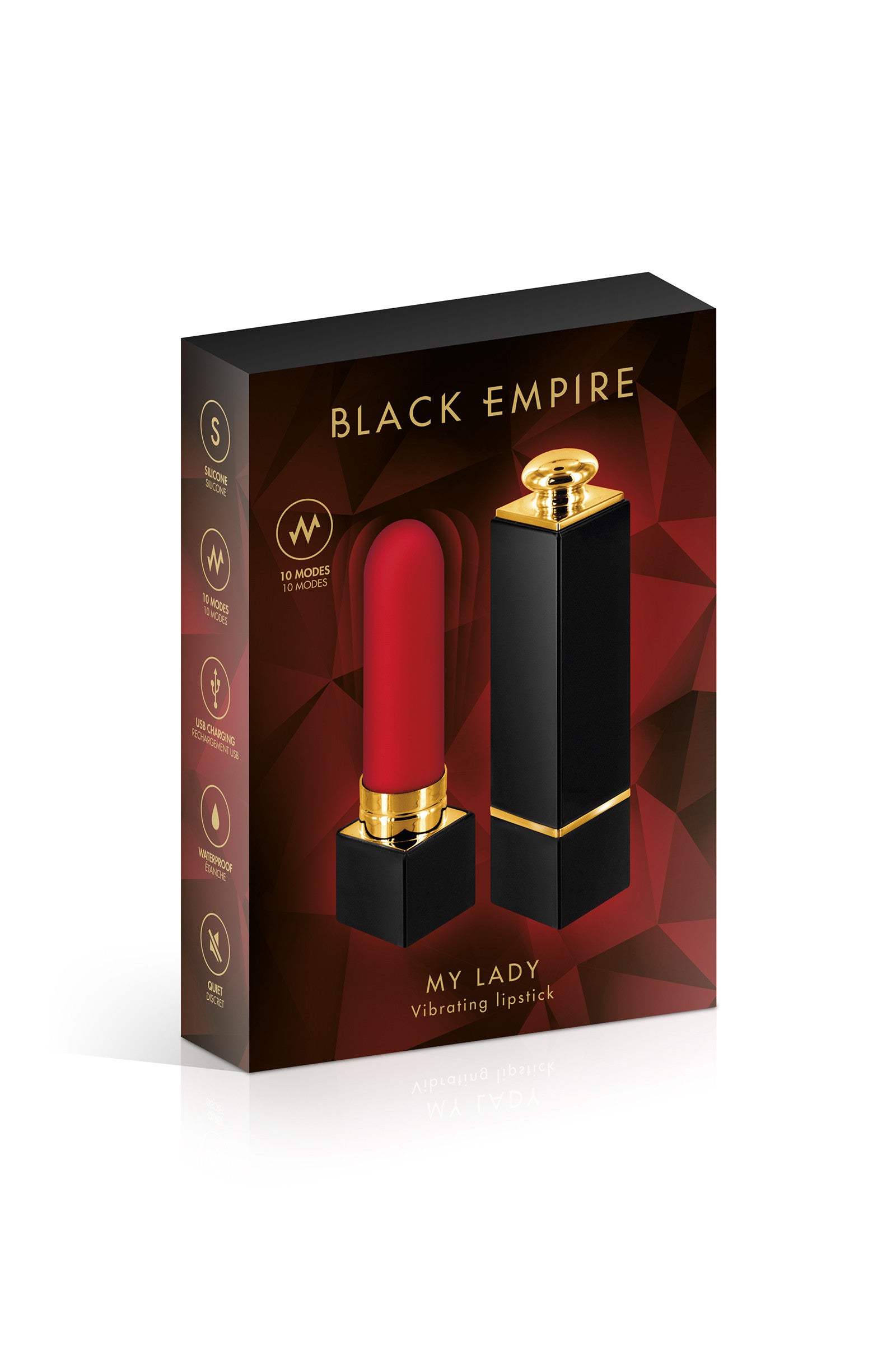 Black Empire – Stimulateur clitoridien rouge à lèvres chic et discret