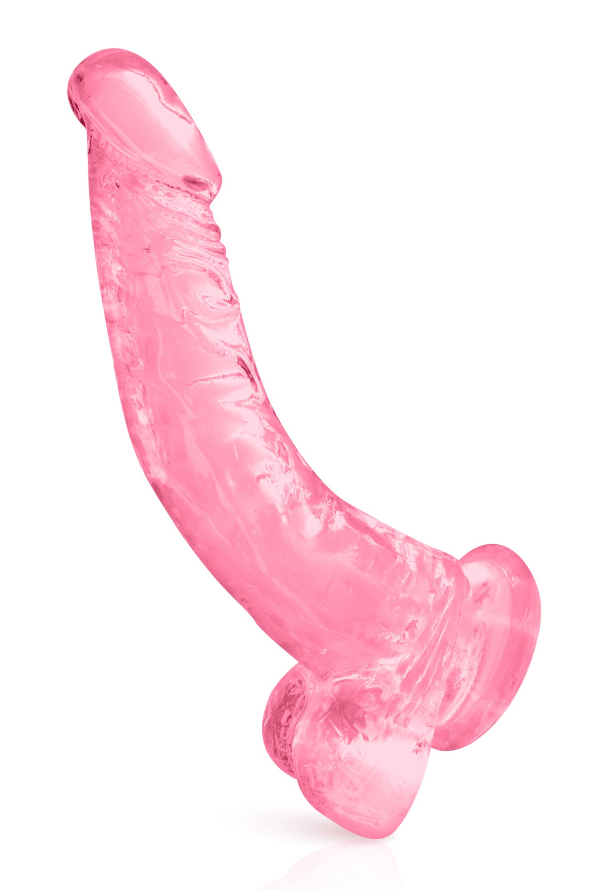 Pure Jelly Crystal 22 cm – Gode réaliste translucide avec ventouse